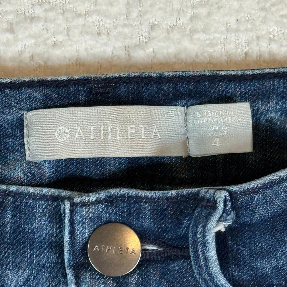 Athleta Jeans Womens 4 Sculptek Ultra Skinny Pants Stretch Denim Medium Wash Mid - Picture 4 of 10